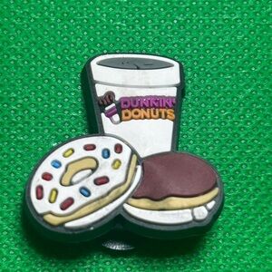 🌼 (5/$10 or 10/$15) NEW “Dunkin Donuts LOVER” Croc Charm Collection